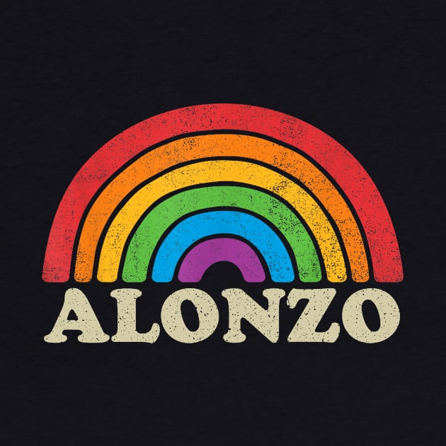 Alonzo - Retro Rainbow Flag Vintage-Style by ermtahiyao	